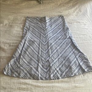 Talbots Striped Gray Skirt